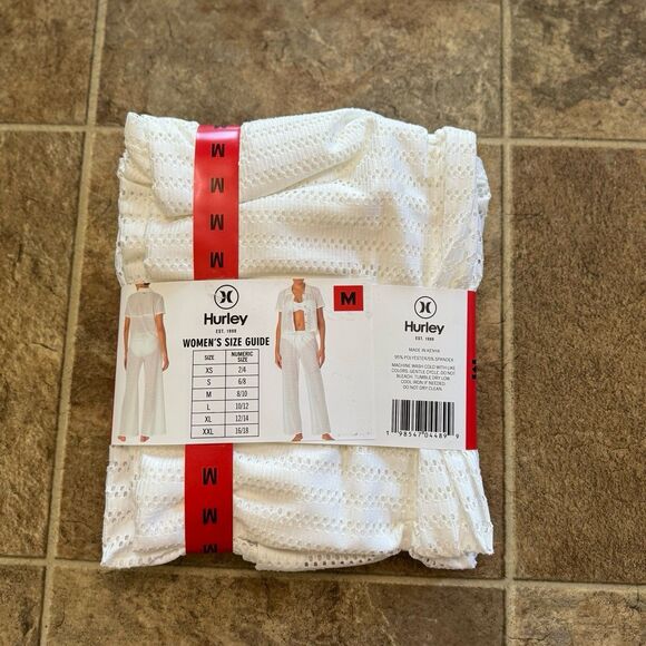 Hurley Women's Swim Cover Up Set White Size Medium - Picture 5 of 7
